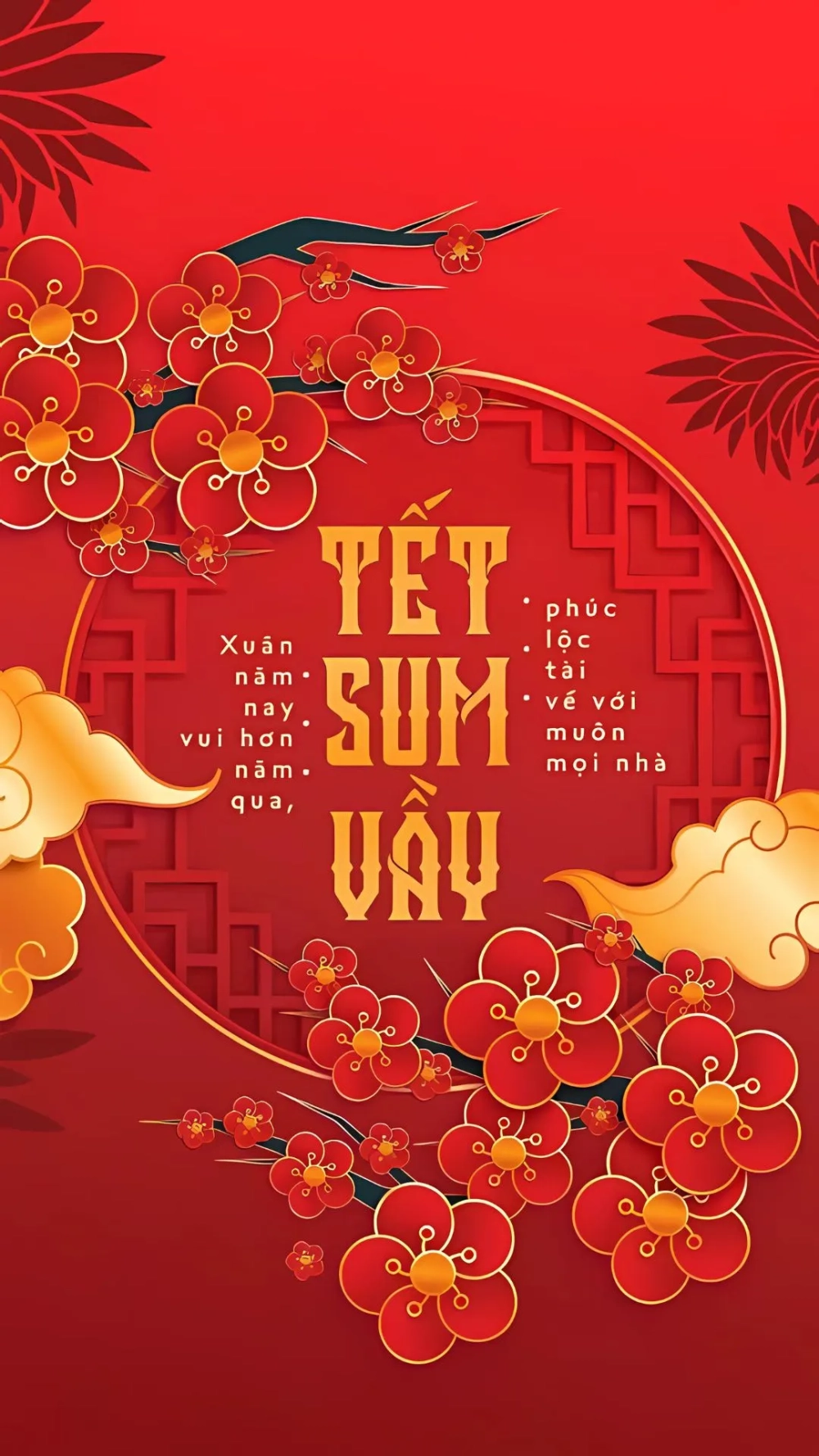 Đơn giản mà tinh tế với hình nền tết đơn giản độc đáo