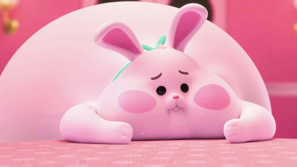 Sở hữu ngay hình nền thỏ hồng cute siêu dễ thương