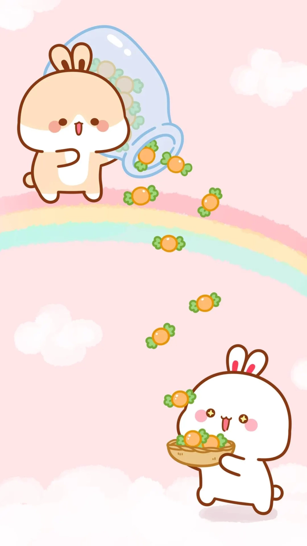 Khám phá bộ sưu tập hình nền thỏ chibi cute mới nhất