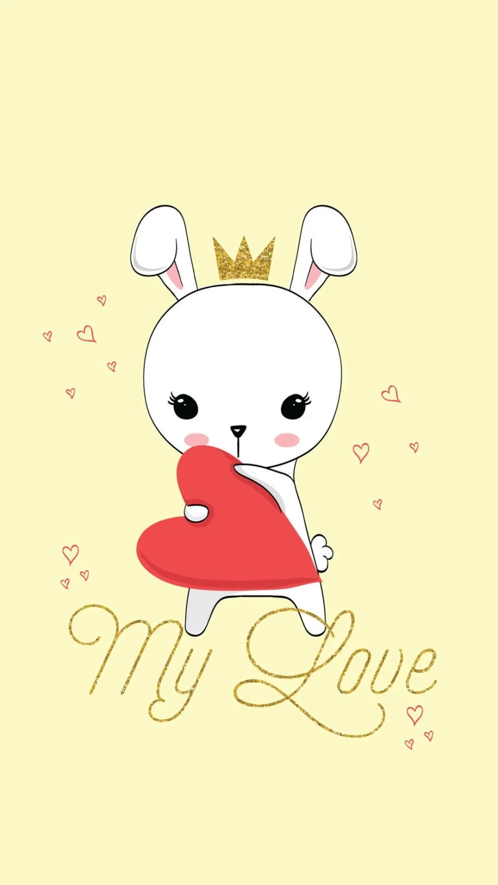 Biến màn hình thành thiên đường với hình nền thỏ trắng cute