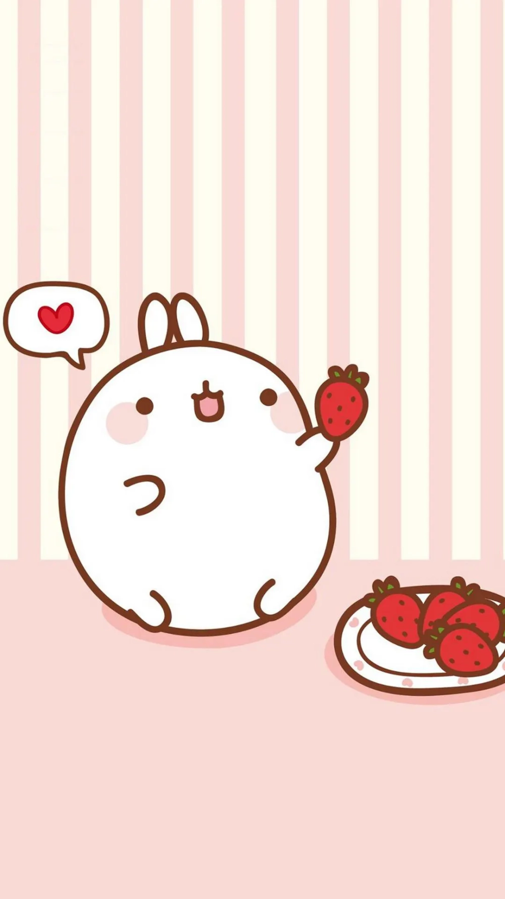 Biến màn hình trở nên đáng yêu với hình nền thỏ molang cute