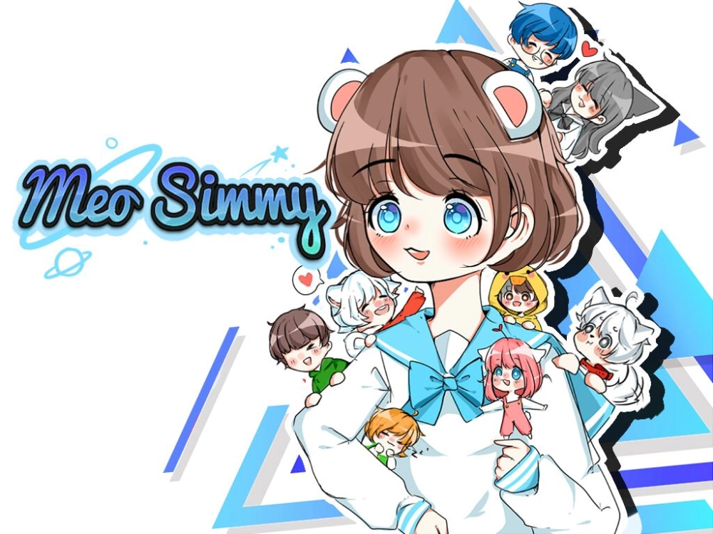 Tải về hình nền mèo simmy chibi đậm chất mèo chibi cực hút