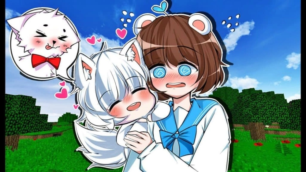 Cực phẩm ảnh simmy cute chibi đậm nét mèo chibi siêu dễ thương