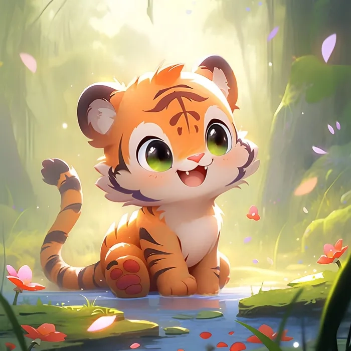 Tuyển chọn hình hổ chibi đẹp mê mẩn