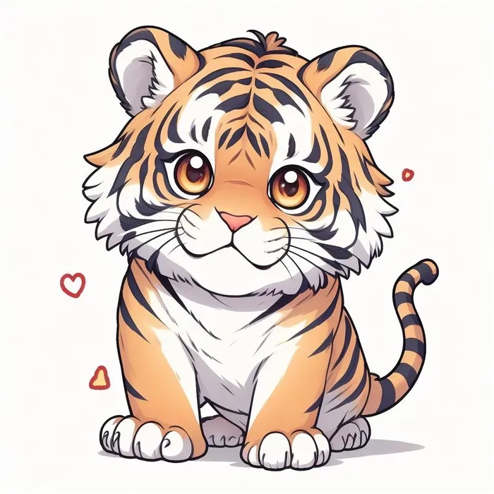 Thử ngay vẽ hổ chibi cute cực sáng tạo tại nhà