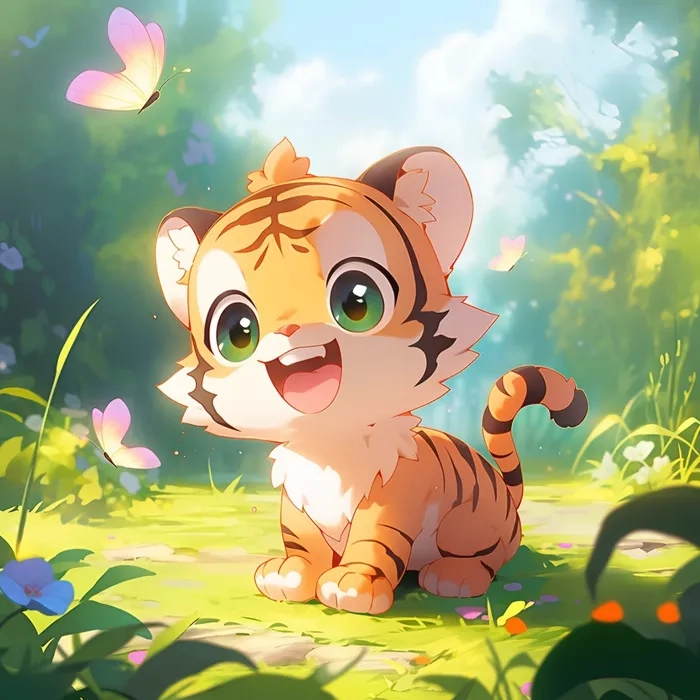 Tải về ảnh con hổ chibi dễ thương nhất