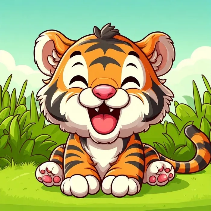 Chiêm ngưỡng bộ hình vẽ hổ chibi sáng tạo
