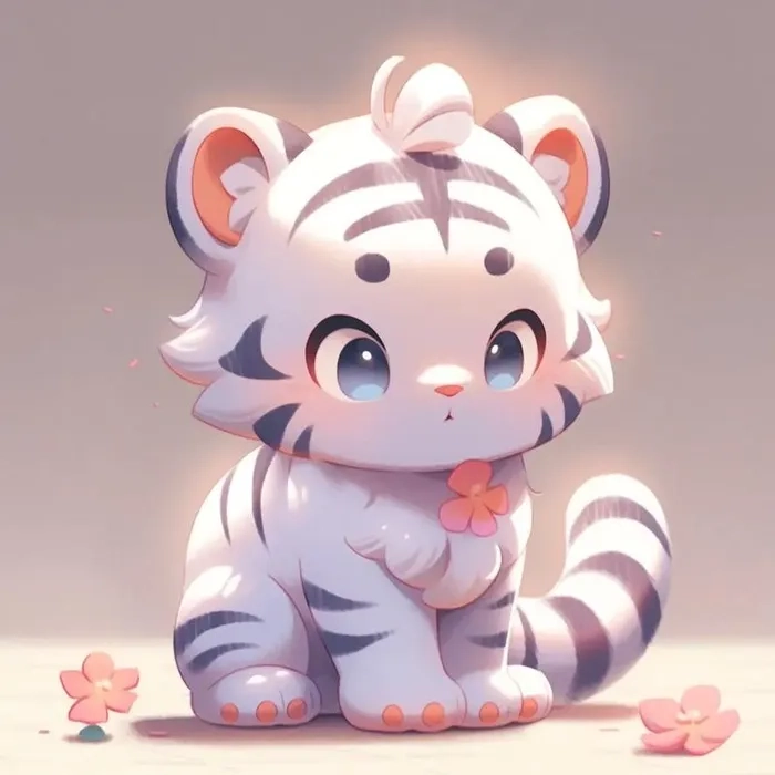 Ngắm nhìn enzo bạch hổ chibi cực kỳ độc đáo