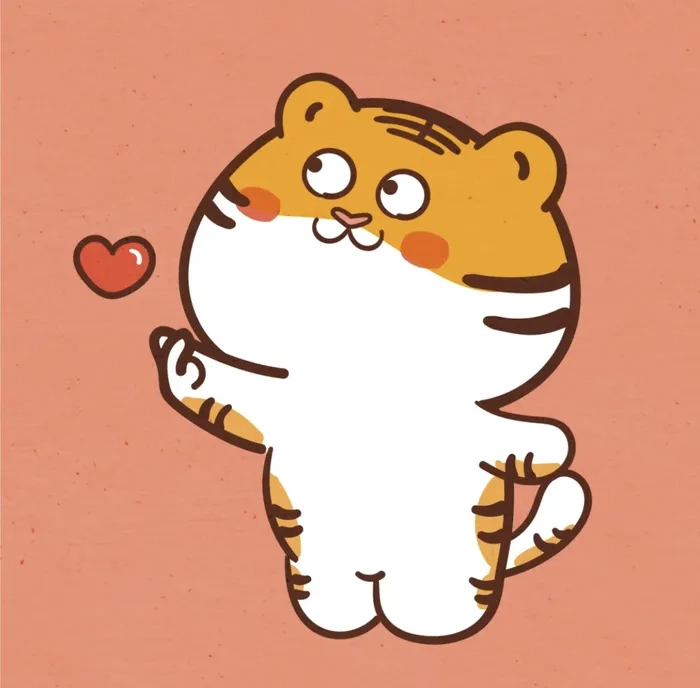 Chọn ngay avatar hổ chibi siêu đáng yêu