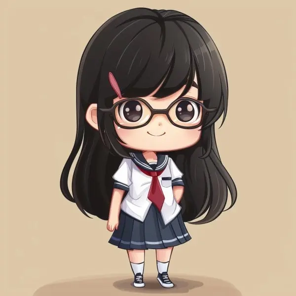 Bộ sưu tập ảnh chibi học sinh siêu cấp đáng yêu