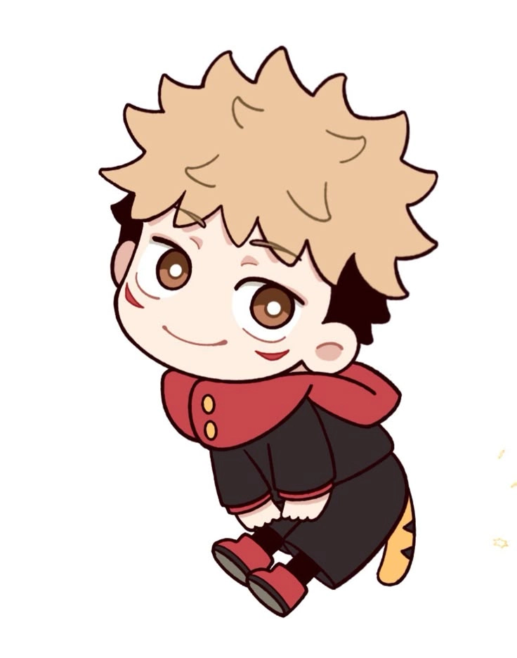 Itadori chibi dáng vẻ đáng yêu nhưng không kém phần ngầu