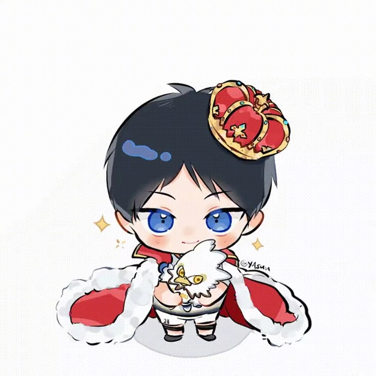 Kageyama chibi hoàng tử chuyền hai phiên bản siêu dễ thương