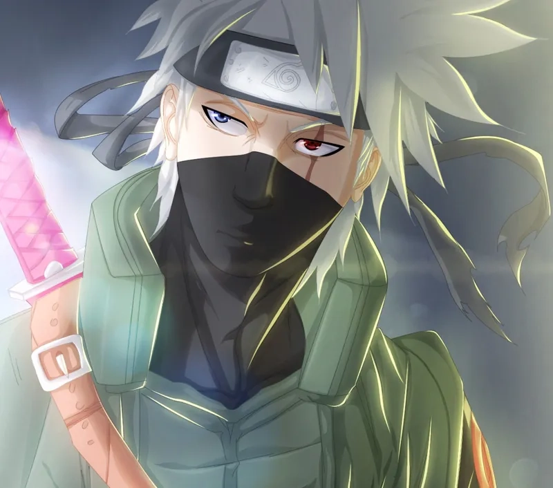 Hình ảnh Kakashi ngầu ánh mắt sắc bén của một ninja thiên tài