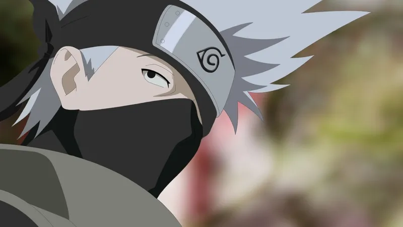 Kakashi cười nụ cười ẩn chứa bí ẩn sau lớp mặt nạ