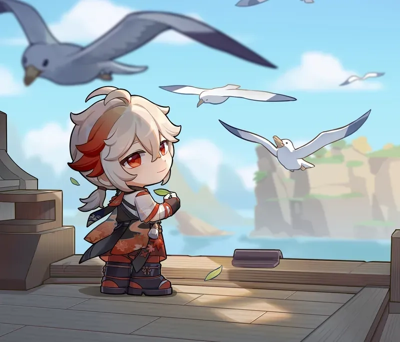Ngắm nhìn vẻ đáng yêu của kazuha chibi