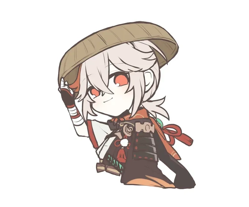Thưởng thức tranh vẽ tay kazuha chibi art