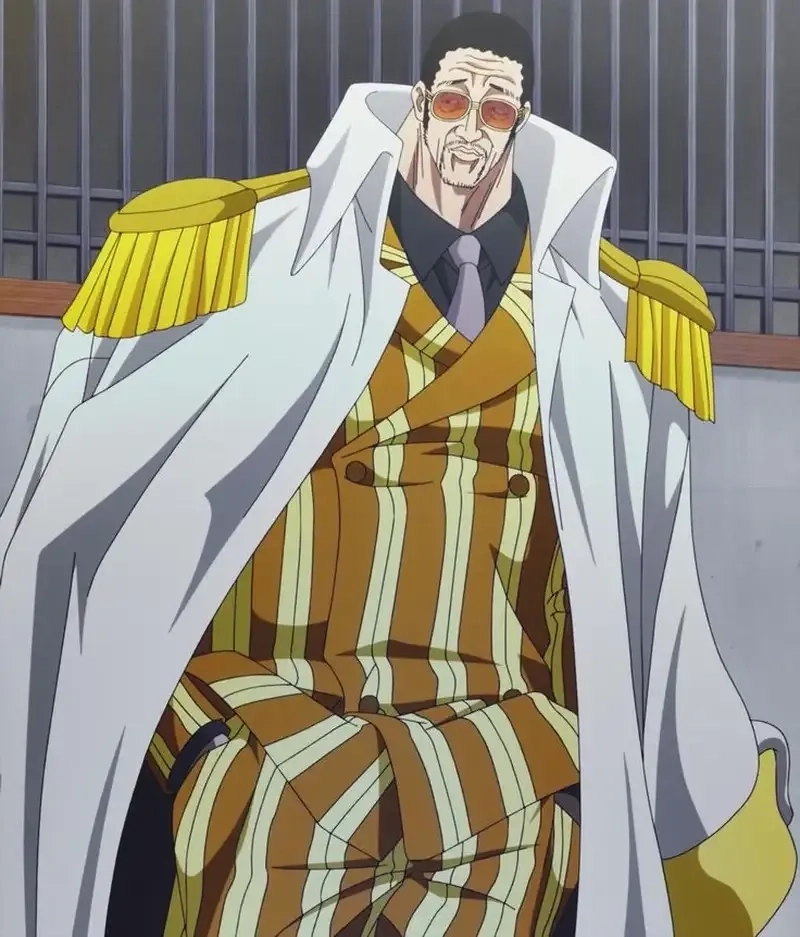 One Piece Admiral Kizaru nổi bật với khả năng ánh sáng vô cùng bá đạo