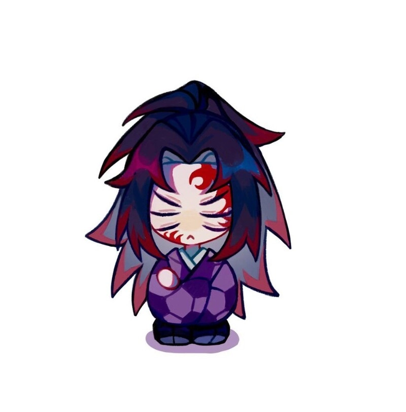 Kokushibou chibi phiên bản dễ thương của chiến binh bất bại