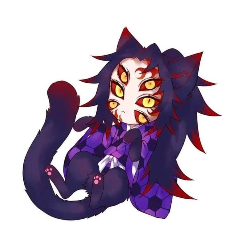 Kokushibo chibi cute khi thượng huyền nhất trở nên đáng yêu