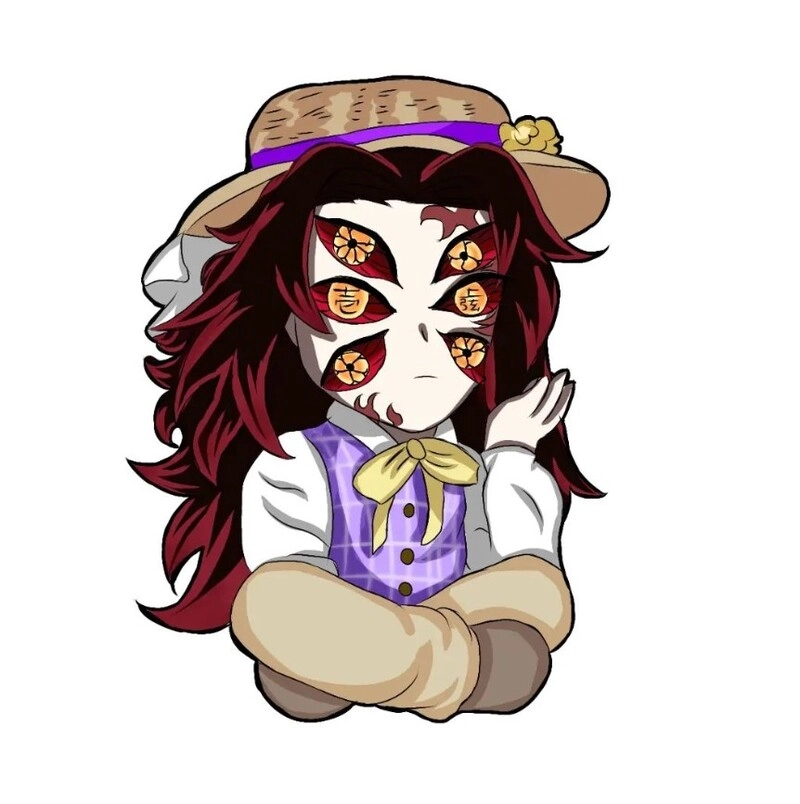 Kokushibo chibi art những tác phẩm nghệ thuật siêu dễ thương