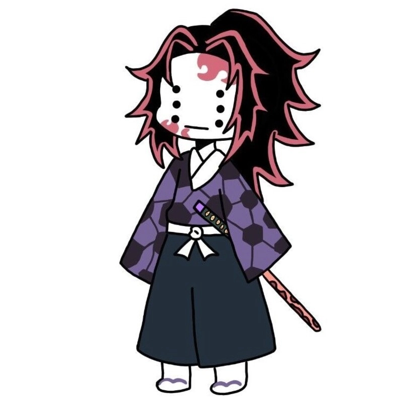 Kokushibo chibi manga tạo hình nhỏ nhắn nhưng vẫn đầy uy lực