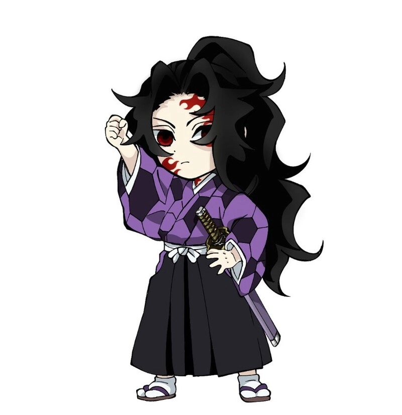Kokushibo chibi official art thiết kế chính thức của kokushibo