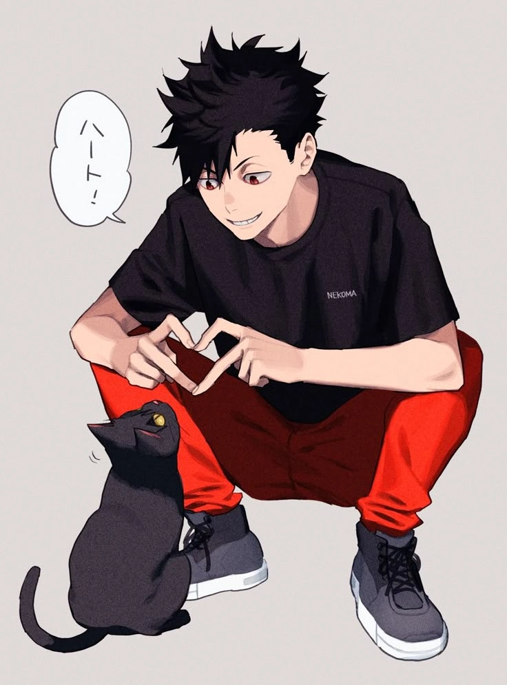 Kuroo Cat khi đội trưởng Nekoma hóa thân thành mèo tinh nghịch