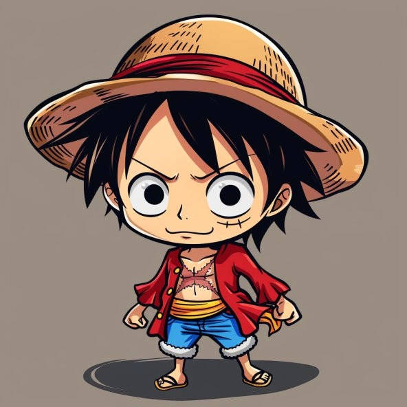 luffy chibi dễ thương được yêu thích