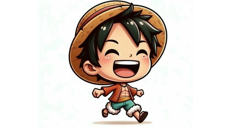 Chibi Luffy phiên bản dễ thương của thuyền trưởng Mũ Rơm