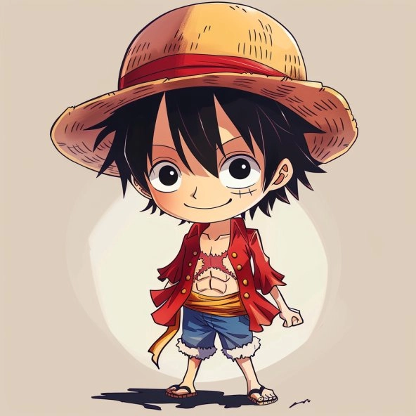 Chiêm ngưỡng hình luffy gear 5 chibi độc đáo