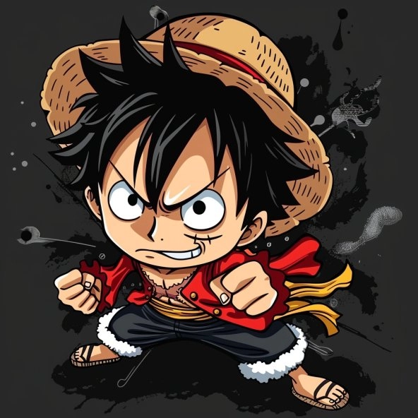 Bộ ảnh hình ảnh băng mũ rơm chibi cực dễ thương