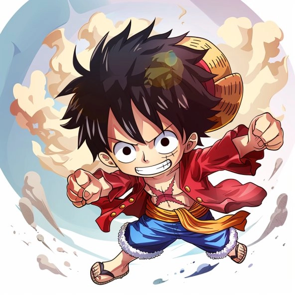 Cách vẽ luffy chibi cute siêu dễ thương