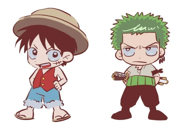 Khám phá cặp đôi luffy zoro chibi cực đáng yêu