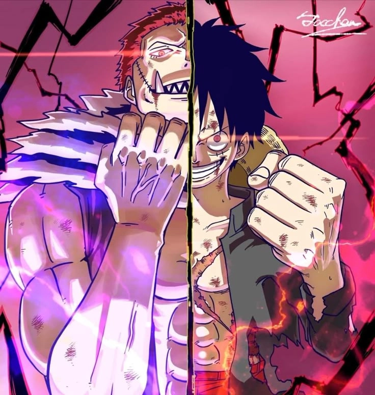 Luffy Katakuri Hai đối thủ mạnh mẽ với lòng tự tôn chiến binh rực cháy