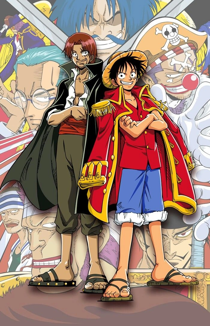 Shanks vs Luffy trận chiến giả tưởng giữa hai thế hệ Hải tặc