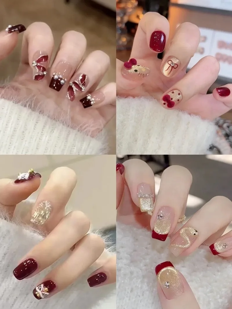 Nail ngắn đơn giản phù hợp cho nàng yêu sự thanh lịch