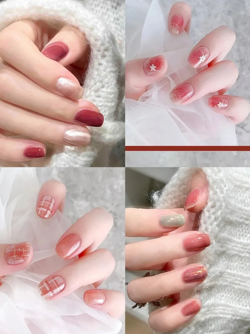 Mẫu nail móng ngắn đơn giản giúp nàng thêm tự tin