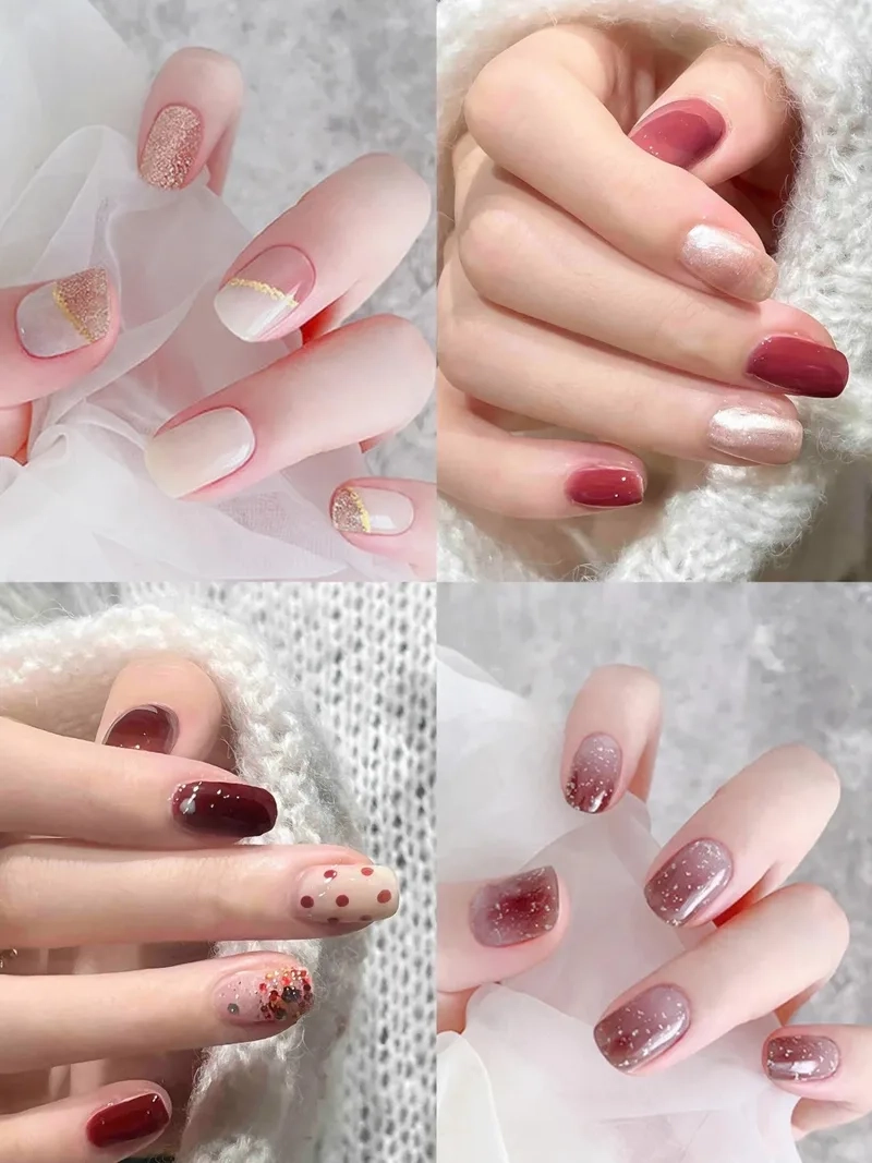 Mẫu nail ngắn nhẹ nhàng nàng có thể thử ngay