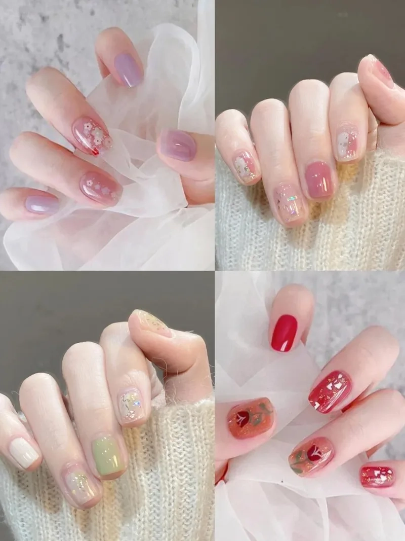 Mẫu nail đơn giản đẹp giúp nàng thêm nổi bật