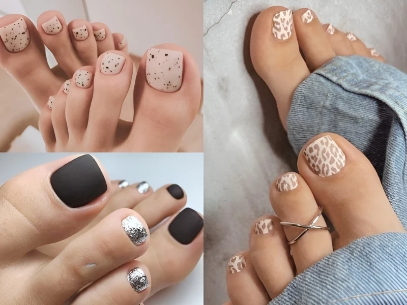 Các kiểu sơn móng chân đơn giản đẹp giúp đôi chân thêm phần nổi bật