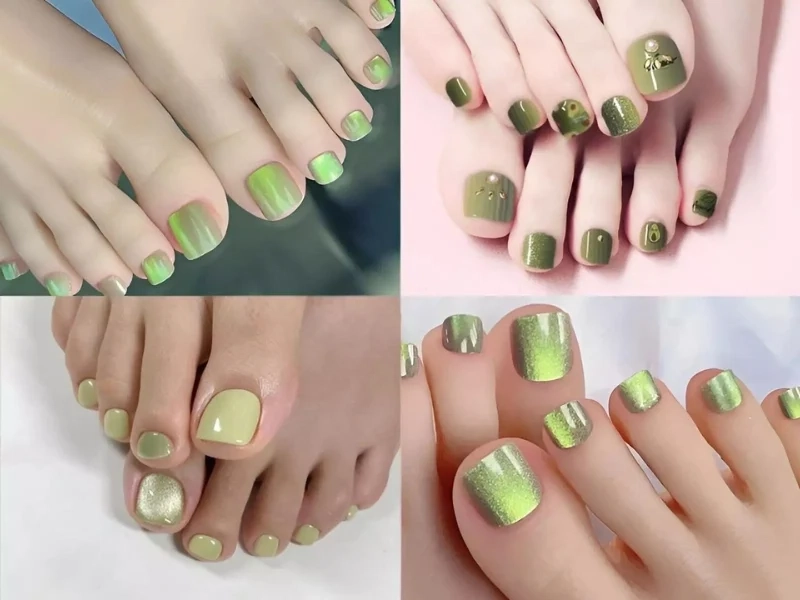 Móng chân gel đơn giản nhưng vẫn giữ được nét tinh tế