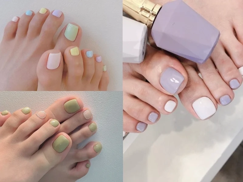 Các kiểu sơn gel móng chân đẹp giúp đôi chân thêm phần nổi bật