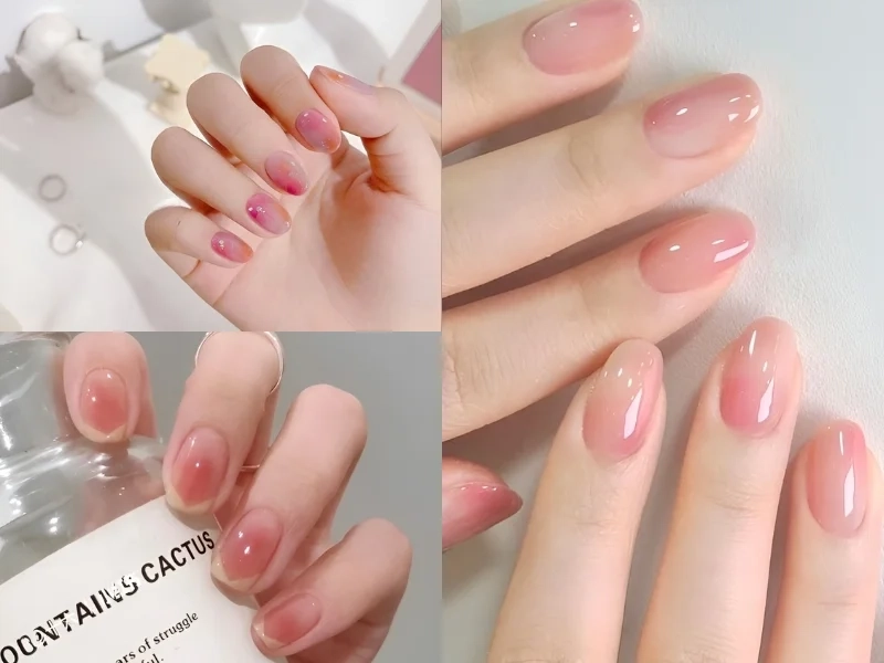 Nail xinh ngắn giúp nàng có đôi tay xinh xắn hơn