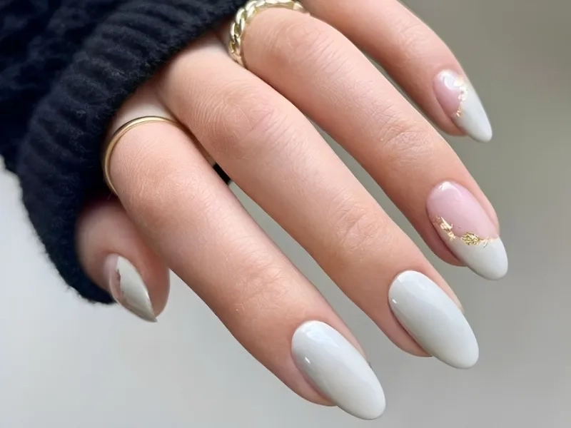 Mẫu nail tròn nhọn mang lại vẻ đẹp mềm mại, nữ tính
