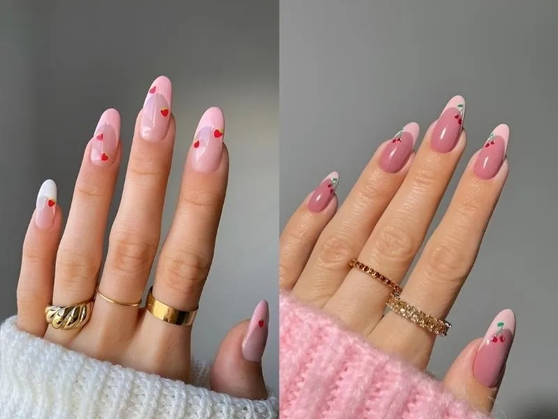 Nail móng nhọn đơn giản nhưng vẫn thu hút