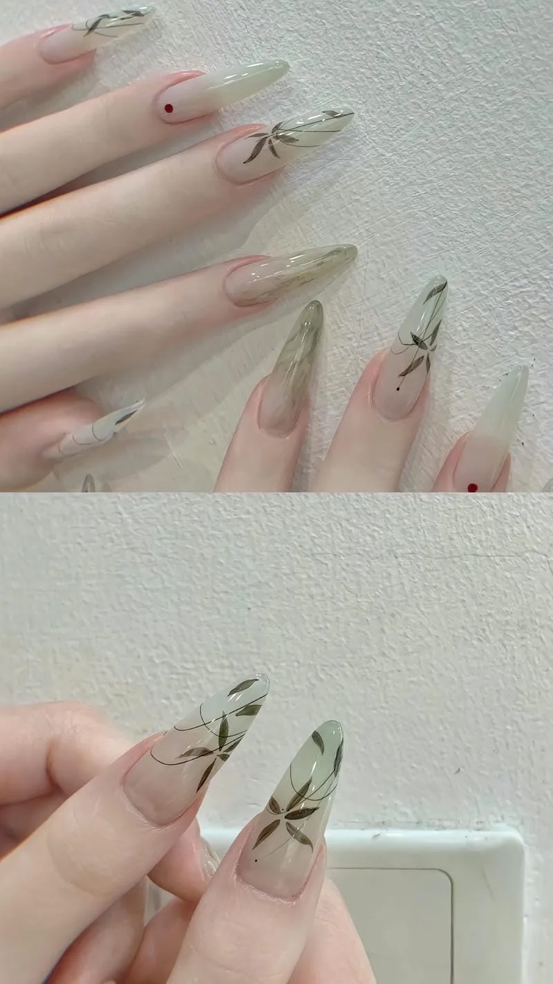 Nail nhọn đơn giản nhẹ nhàng nhưng vẫn đầy ấn tượng