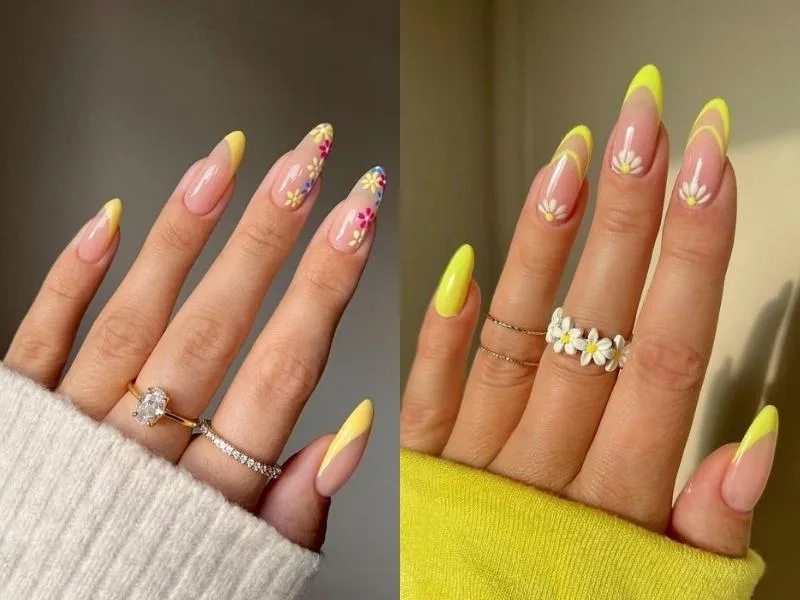 Các mẫu nail nhọn đơn giản nhưng vẫn cực kỳ cuốn hút
