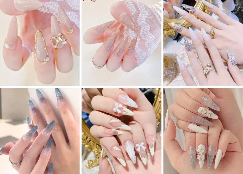 Mẫu móng tay dài sang chảnh giúp nàng tự tin tỏa sáng