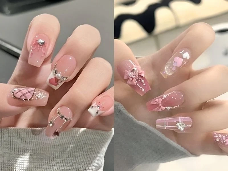 Móng tay đính đá sang trọng giúp nàng tỏa sáng trong mọi dịp
