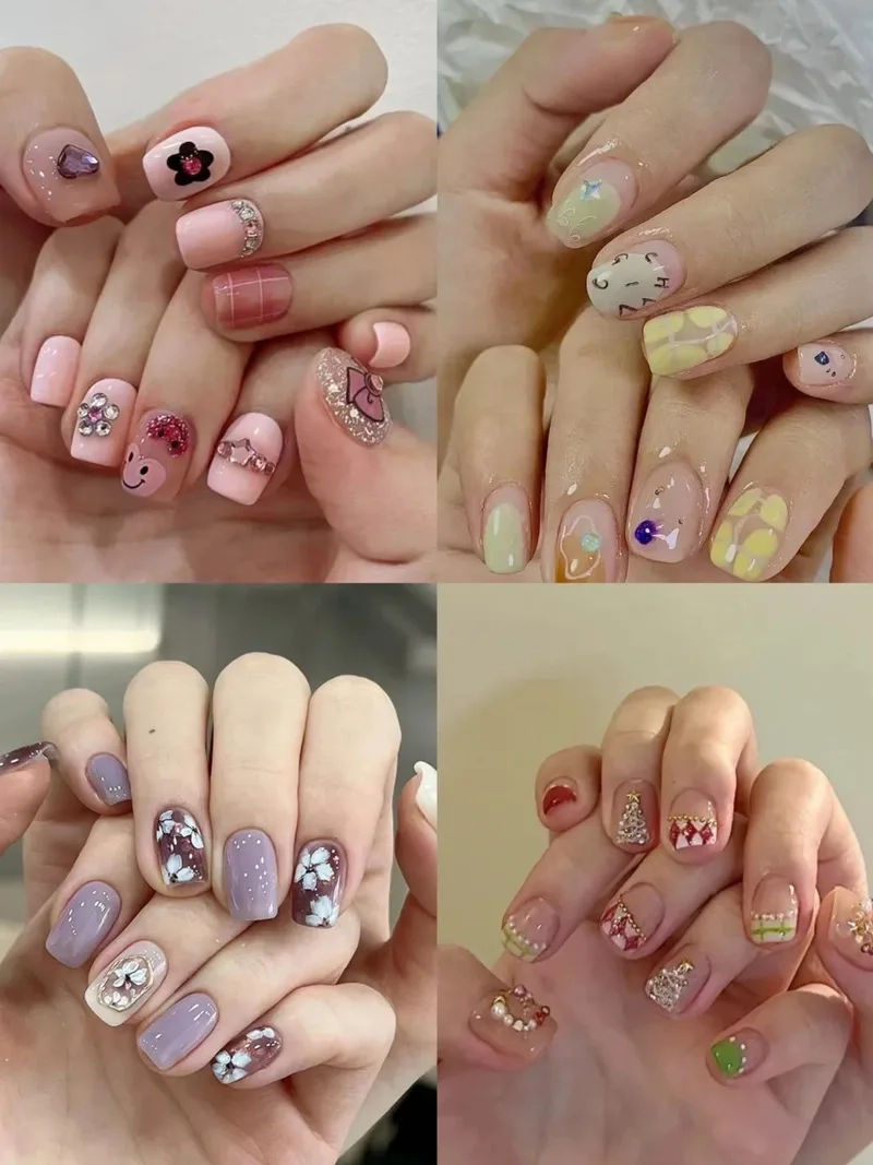 Mẫu nail dễ thương giúp nàng thêm phần cuốn hút